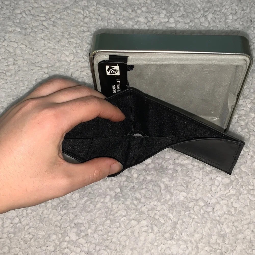 Black Genuine Full Grain Leather Wallet